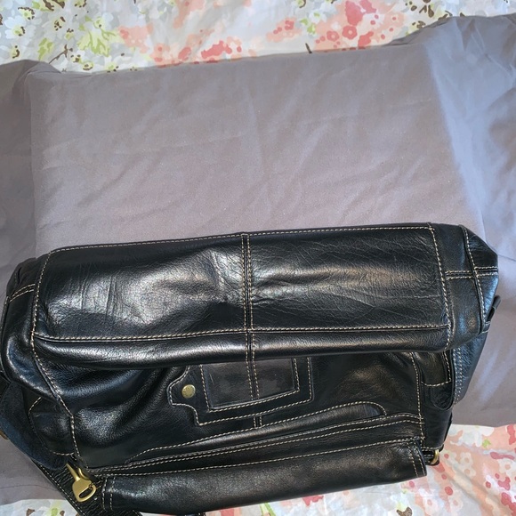 Fossil Leather Hobo Satchel Purse - Picture 5 of 7